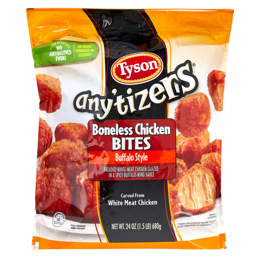 Tyson Any'tizers Frozen Buffalo Style Boneless Chicken Bites 24oz