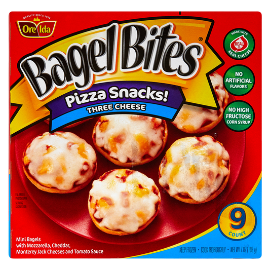 Bagel Bites Frozen Three Cheese Pizza Snacks 9ct 7oz