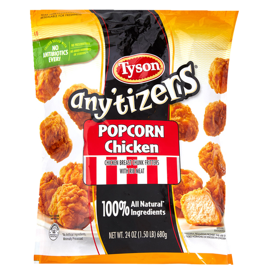 Tyson Any'tizers Frozen Popcorn Chicken Chunks 24oz