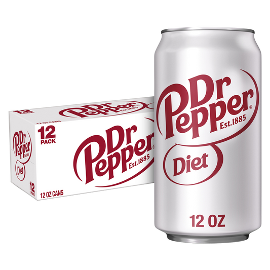 Diet Dr Pepper 12pk 12oz Can