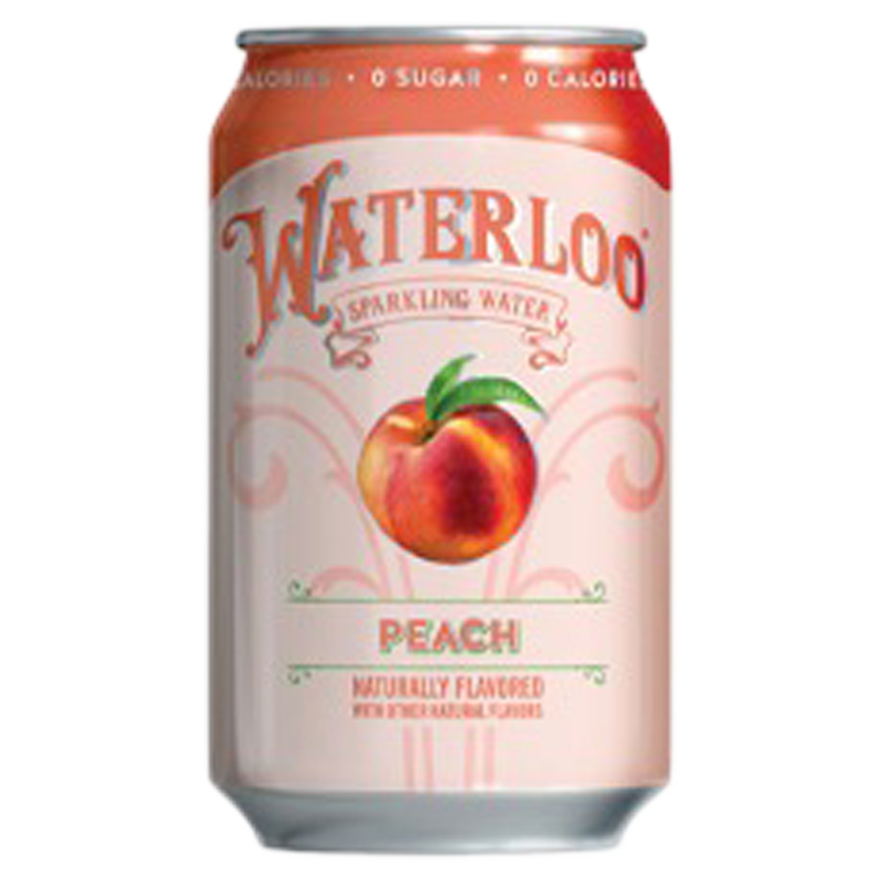 Waterloo Sparkling Peach Water 12pk 12oz Can