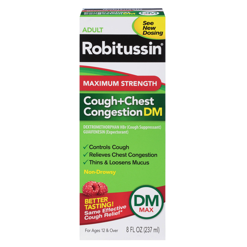 Robitussin Max Strength Non-Drowsy Cough and Chest Congestion 8oz