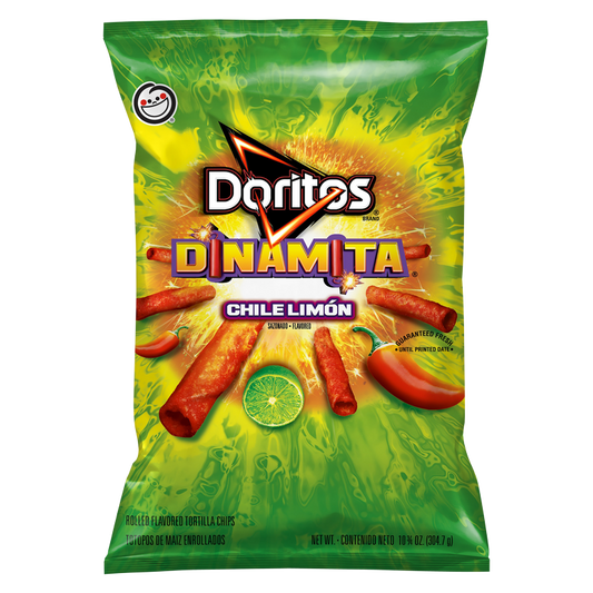 Doritos Dinamita Chile Limon Rolled Tortilla Chips 10.75oz