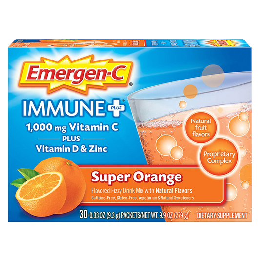 Emergen-C Immune Plus Super Orange Drink Mix 30ct