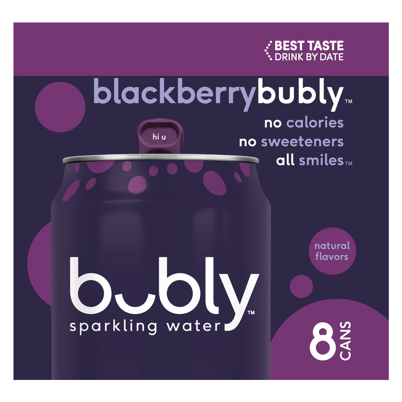 Bubly Blackberry Sparkling Water 8pk 12oz