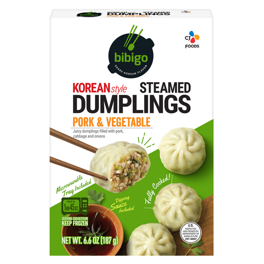 Bibigo Frozen Pork & Vegetable Steamed Dumplings 6.6oz